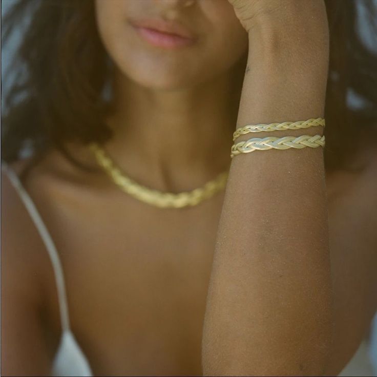 Double Layered Gold Minimalist Bracelet Stainless Steel, 18k Gold Plated New (Boutique Packaging) ****Add Your Favorites To Your Bundle For A Special Discount **I Always Accept Reasonable Offers Cute Earrings Cute Jewelry Dainty Jewelry Summer Vacation Cute Outfits Trendy Jewelry Formal Jewelry Wedding Earrings Lovers Gift Holiday Gift Gift For Her Tags : Anthro Anthropologie Free People We The Free Zara Zara Jewelry Lili Pulitzer Kendra Scott 8 Other Reasons Lili Clasps For Love And Lemons Etti Jewelry Formal, Formal Jewelry, Starfish Bracelet, Zara Jewelry, Gold Topaz, Turquoise Bead Bracelet, Braid Designs, Snake Chain Bracelets, Anthropologie Jewelry