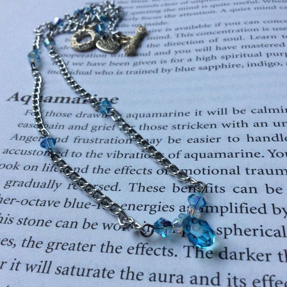 Aquamarine Swarovski AB Crystal Teardrop Necklace, Gifts for Wedding Anniversary Birthday Aries Zodiac Birthstone, March April Birthday Gift Gifts For Wedding Anniversary, Ares Zodiac, Aries Birthday, Aquamarine Birthstone, Gifts For Wedding, April Birthday, Swarovski Crystal Necklace, Aquamarine Crystal, Aquamarine Jewelry