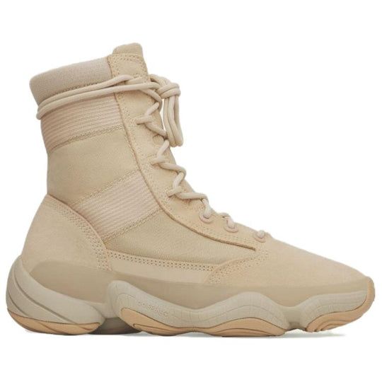 adidas Yeezy 500 High 'Tactical Boot Sand' IF7549 - KICKS CREW Breathable High-top Boots For Streetwear, Techwear Sneakers For Streetwear With Round Toe, Techwear Boots With Vibram Sole For Streetwear, Lace-up Wear-resistant Boots For Streetwear, Wear-resistant Lace-up Boots For Streetwear, Breathable Leather Boots For Streetwear, Techwear Sneakers With Boost Midsole For Streetwear, Casual Streetwear Desert Boots With Round Toe, Casual Desert Boots With Round Toe For Streetwear