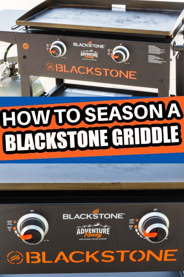 how to season a blackstone griddle with the black stone advertisment