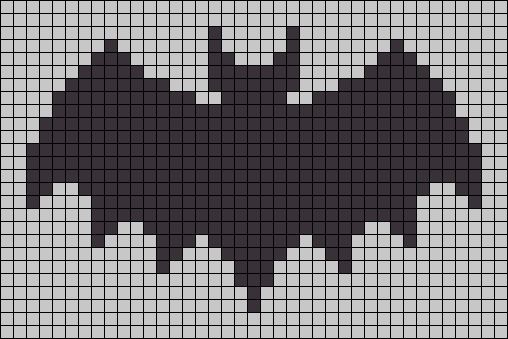 a cross stitch pattern with black and white squares in the shape of an elephant's head