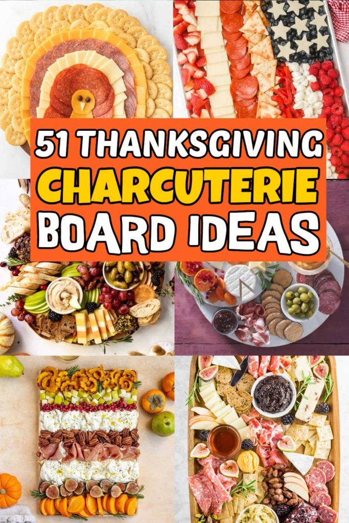 thanksgiving charcuterie board ideas with text overlay