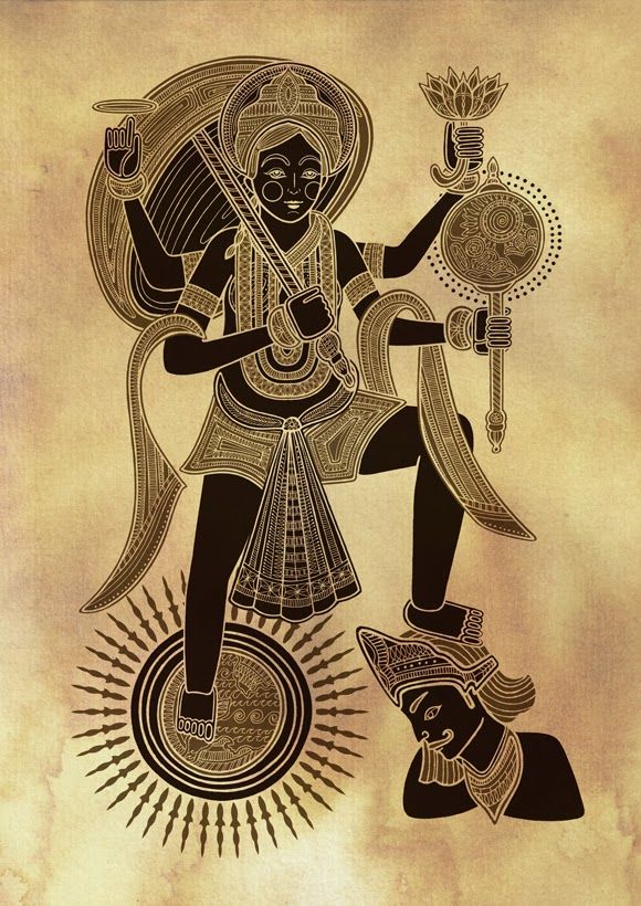 HiNDU GOD: vaman avatar Indian Illustration, Lord Vishnu Wallpapers, Vedic Art, Ganesha Pictures, Indian Folk Art, Madhubani Painting, Krishna Painting, Indian Art Paintings, Lord Vishnu