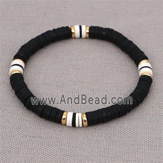 Clay Bead Bracelet Boy, Man Clay Bead Bracelet, Black Clay Bracelet Ideas, Mens Clay Bracelet, Polymer Clay Men's Jewelry, Male Clay Bead Bracelet, Mens Bead Bracelet Ideas, Men’s Clay Bead Bracelet Ideas, Guys Beaded Bracelet