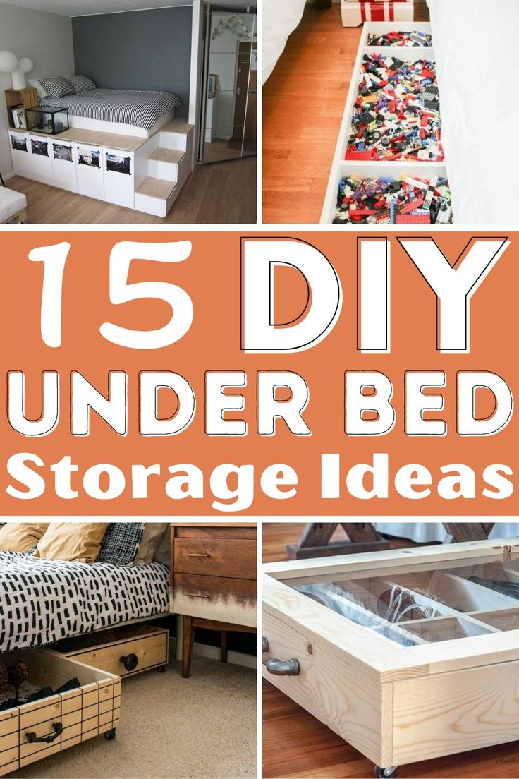 15 diy under bed storage ideas that are easy to make and great for small spaces