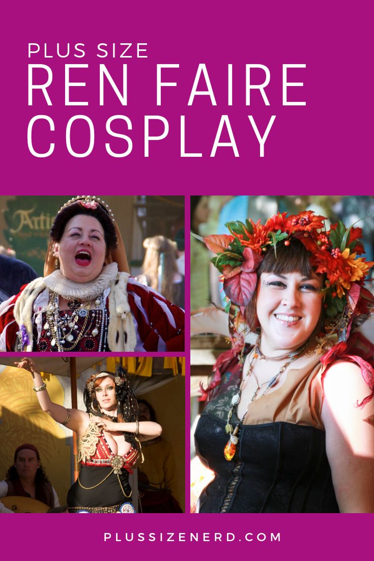 the poster for ren faire cosplay shows four women dressed in costumes and headdress