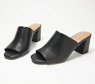 When you're serious about style, these mules make it easy to take the bull by the horns and flaunt your fashion sense. From Aerosoles. Casual Block Heels With Padded Heel And Square Toe, Casual Square Toe Heels With Stacked Heel, Formal Summer Clogs With Block Heel, Trendy Block Heel Mules For Formal Occasions, Casual Block Heels With Stacked Heel, Trendy Formal Mules With Block Heel, Trendy Slip-on Mules With Padded Heel, Casual Mules With Contrasting Block Heel, Casual Block Heels With Sculpted Open Heel