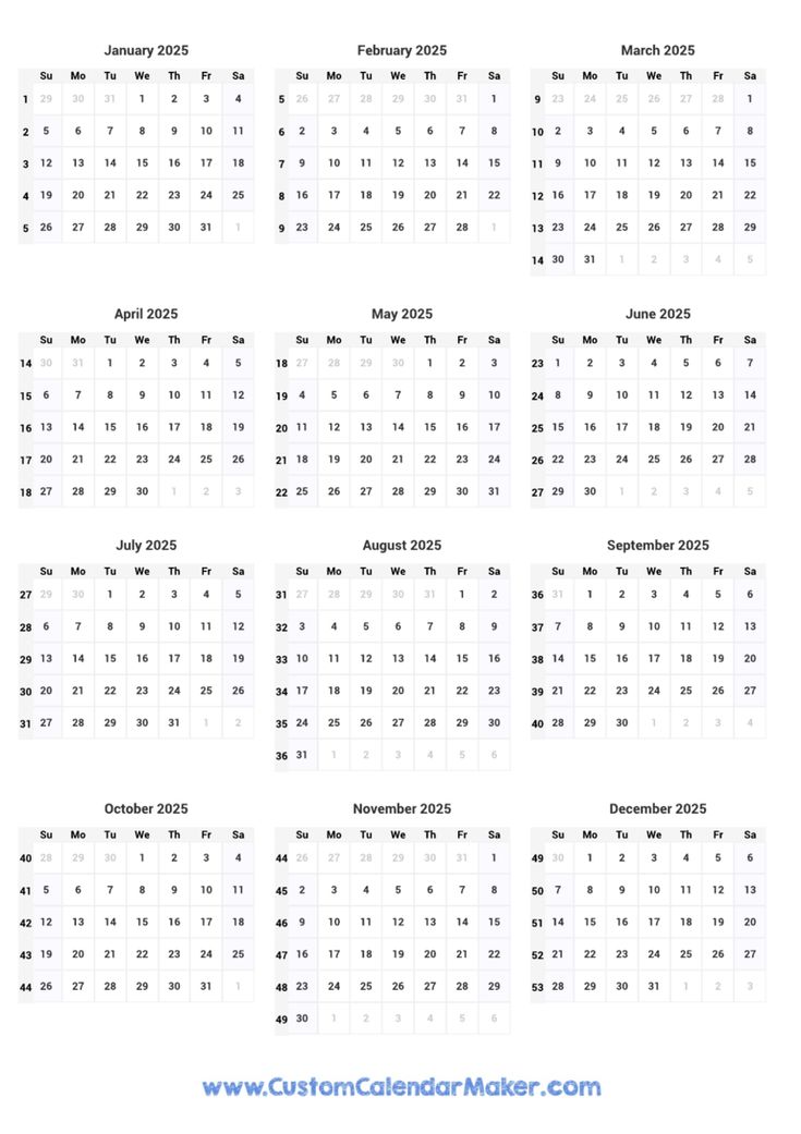 a calendar for the year 2013 to 2016