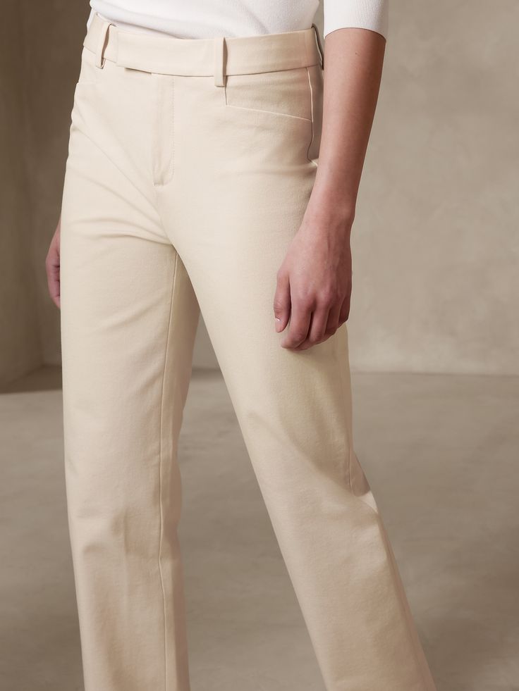 Straight Sloan Pant | Banana Republic Elegant Tailored Straight Bottoms, Formal Straight Silhouette Bottoms For Spring, Formal Spring Bottoms With Straight Silhouette, Fitted Bottoms With Straight Silhouette For Spring, Fitted Straight Bottoms For Workwear, Elegant Straight Bottoms For Business Casual, Elegant Straight Bottoms, Spring Classic Elastane Dress Pants, Classic Spring Dress Pants With Elastane