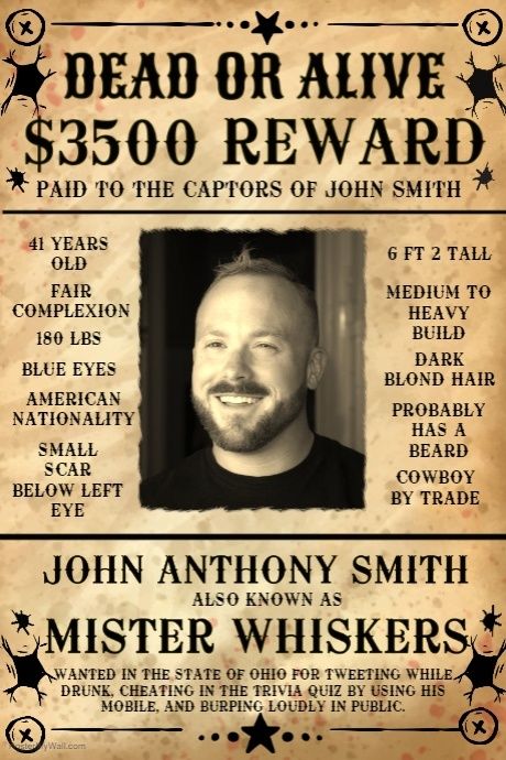 a wanted poster for a dead or alive $ 350 reward paid to the captors of john smith