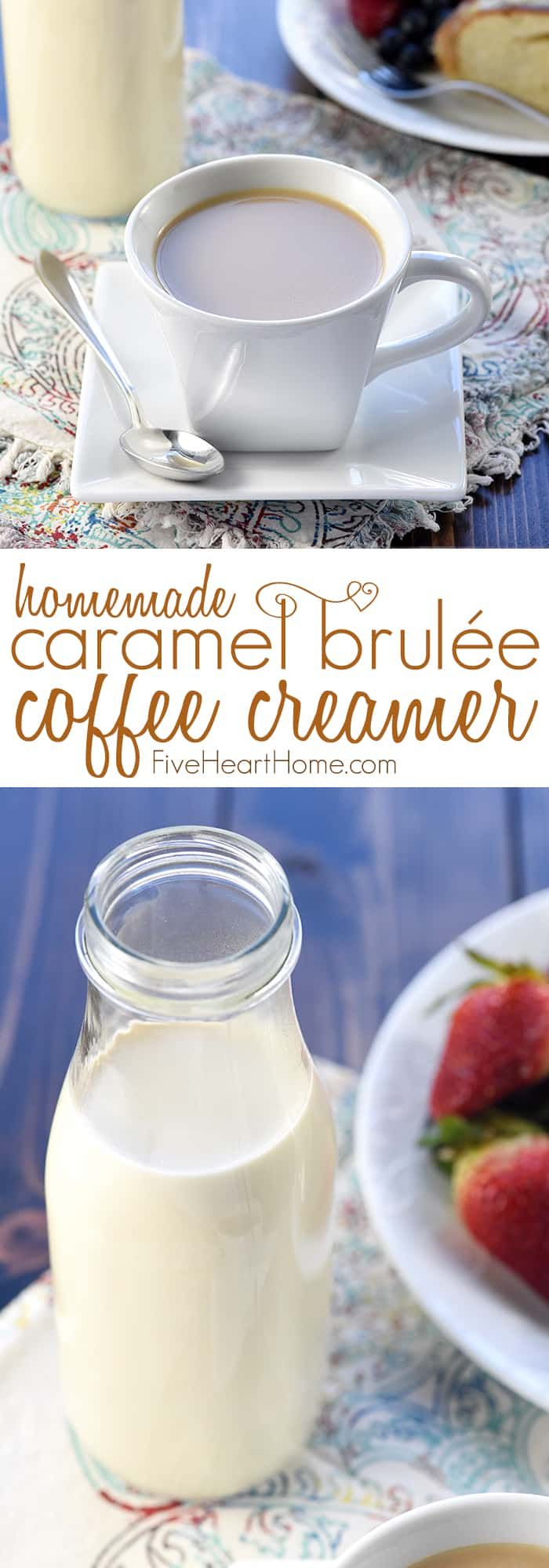 coffee creamer with strawberries and milk on the side