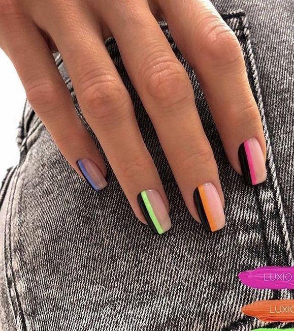 Nail Art Designs For Beginners, Nail 2023, Pretty Nail Art Designs, Cute Gel Nails, Shellac Nails, Neon Nails, Nails Coffin, Fabulous Nails, Funky Nails