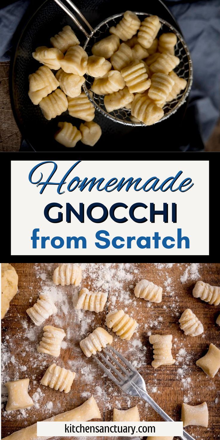 homemade gnocchi from scratch is an easy and delicious appetizer that's ready in under 30 minutes