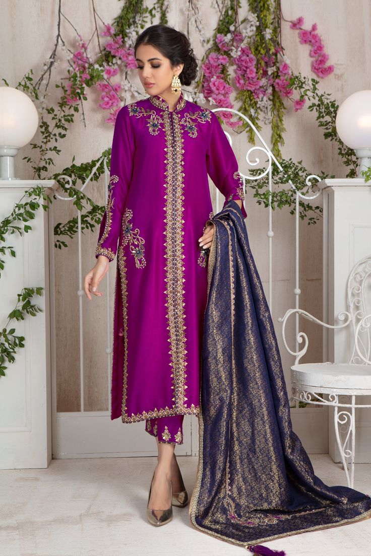 Berina - HaniyaJibran Luxury Pret, Zardozi Embroidery, Designer Outfit, Pakistani Fashion Party Wear, Designer Outfits, Embroidery Suits Design, Pakistani Designers, Embroidery Suits, Sherwani