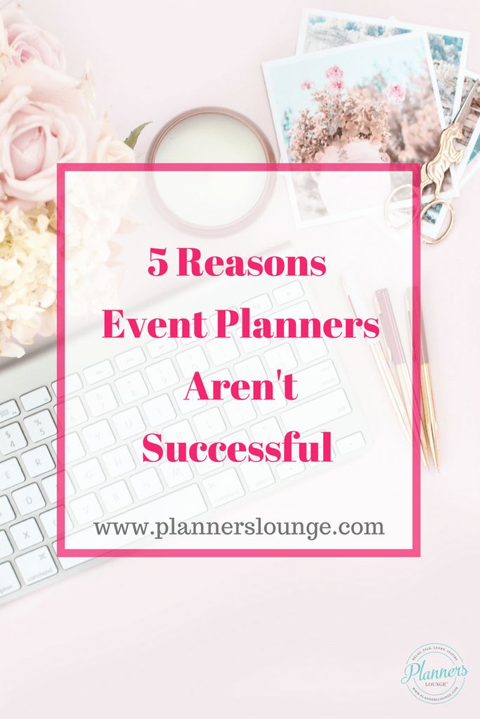 a keyboard and flowers with the words 5 reasons event planners aren't successful