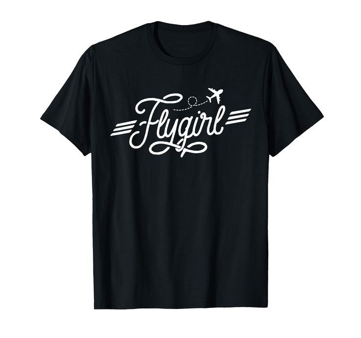 PRICES MAY VARY. Flygirl design. Take to the skies with a cute design fit for your skyborn passion. Gift idea for flight attendant moms, pilot dads, a matching flight team or cabin crew photo, and airline employees. Aviation inspired novelty tee for men, women, gift for him, gift for her, plane enthusiasts, fly boys and girls, a stewardess, Mother's Day, Father's Day, a Birthday, or Christmas. Lightweight, Classic fit, Double-needle sleeve and bottom hem Pilot T Shirt, Flight Crew, Pilot Gifts, Vintage Aviation, Novelty Clothing, T Shirt Image, Cabin Crew, Pink Flamingo, Flight Attendant