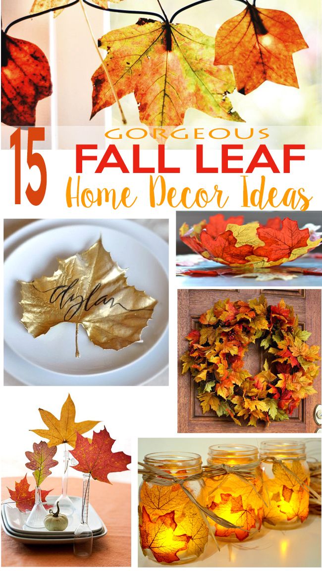 fall leaf home decor ideas that are easy to make