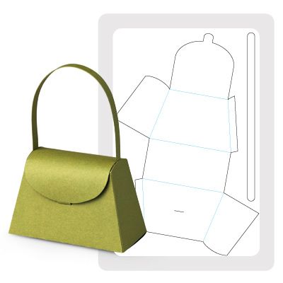 an image of a handbag that is cut out and ready to be used as a purse