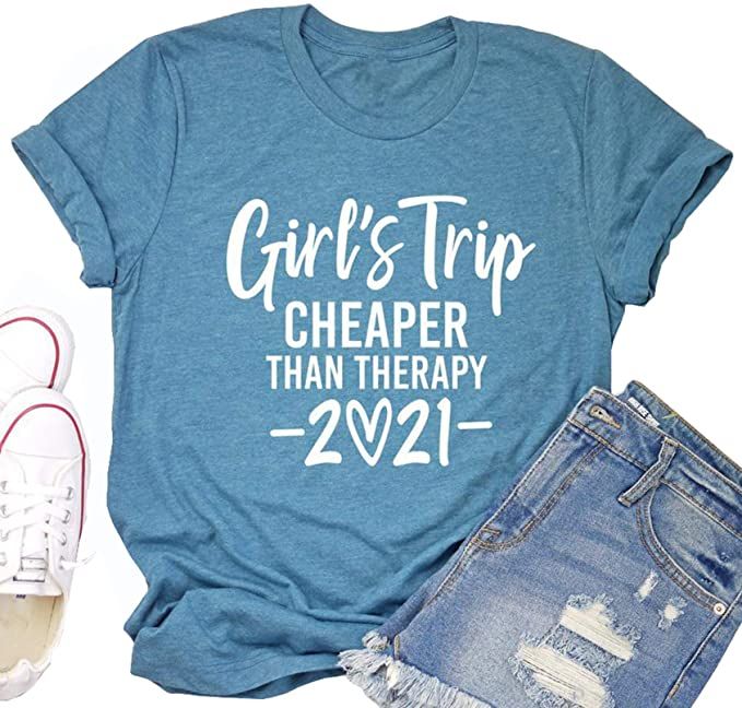 Funny Pregnancy Shirts, Vacation Tshirts, Travel Tshirt, Summer Vacation Shirt, Cheaper Than Therapy, Funny Girls, Girls Vacation, Girls Weekend, Tees For Women