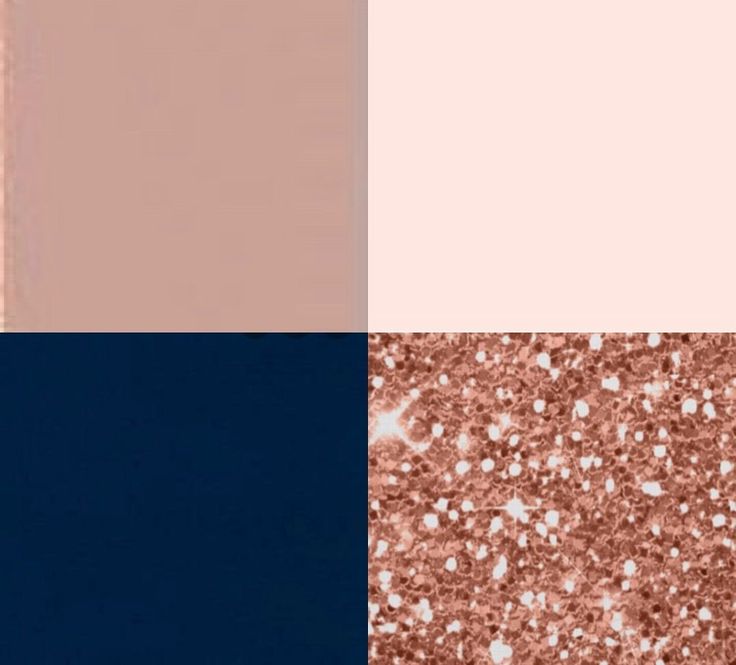 four different shades of pink, blue and brown with white dots on them are shown