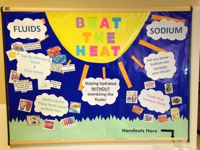 Bulletin Board Themes, Renal Nutrition, Football Bulletin Boards, Nutrition Bulletin Boards, Nurse Bulletin Board, Bulletin Ideas, Board Themes, Bulletin Boards Theme, School Nurse Office