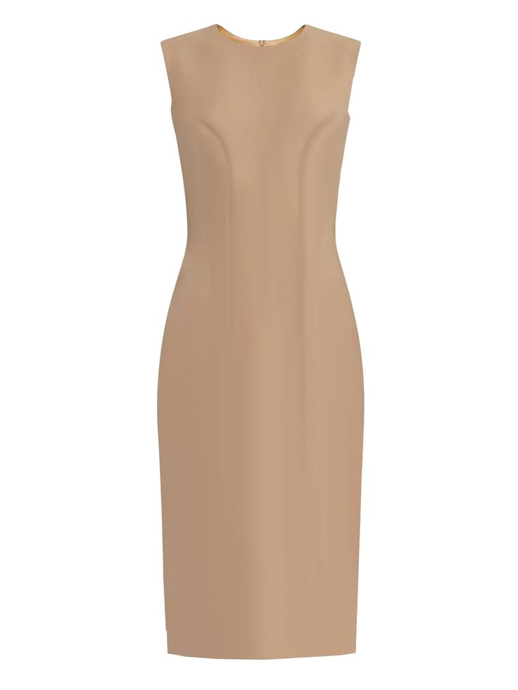 Krew High Quality Peach Sheath Dress A must have in every closet, a basic, timeless dress that can be worn day or night. Wear it as it is or accessorize it. - Sleeveless - Round Neckline - High quality Italian novelty fabric - Fully lined with light weight fabric - Over the Knee length - Measures approx 42" inches from shoulder to hem - Invisible zipper in the back. - Made in the USA - Ships within 3-6 business days More colors available click here - This item is made upon order and is non-returnable. Please refer to our size chart before placing an order. Elegant Mini Dress With Straight Neckline For Daywear, Classic Beige Sheath Midi Dress, Beige Knee-length Bodycon Dress For Formal Events, Beige Knee-length Bodycon Dress For Formal Occasions, Elegant Knee-length Sleeveless Dress For Daywear, Elegant Sleeveless Knee-length Dress For Daywear, Beige Sheath Bodycon Dress For Formal Occasions, Beige Sheath Bodycon Dress For Work, Elegant Beige Bodycon Dress For Work