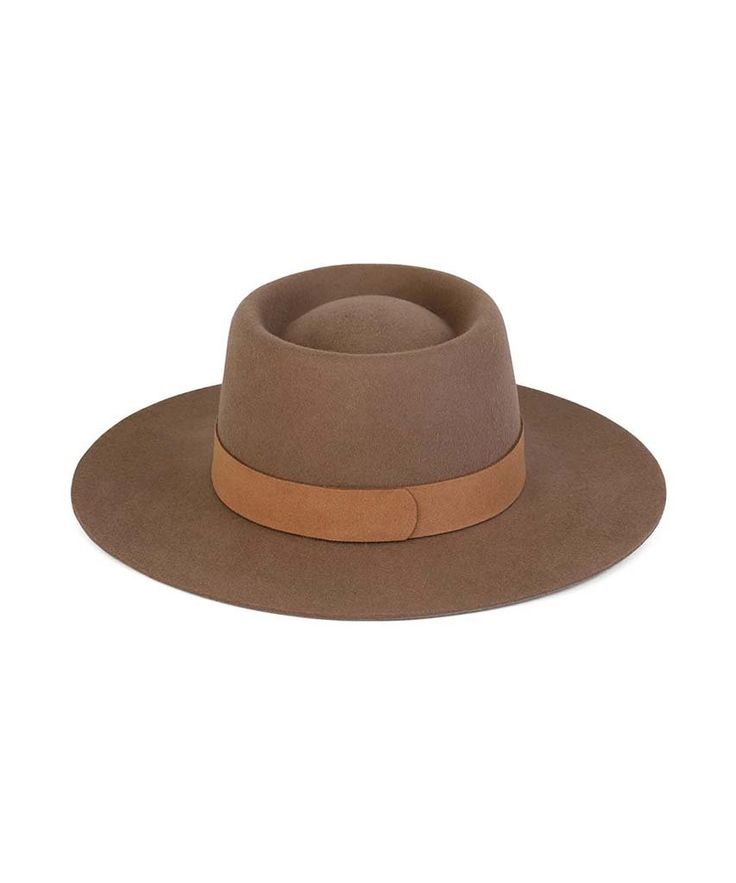 A new dipped crown boater style. In cool Coffee Brown, trimmed with genuine suede band. A structured and stiff short brimmed boater style. Vintage Classic Boater in Coffee Brown Trimmed with Brown tonal soft 100% genuine suede band 100% soft Australian wool Brim measures 8 cm / 3.15” Classic crown height Spot / specialist clean Unisex style This hat is accredited with a UPF Rating 50+ (Australian Tested) Size + Fit: Style fits true to size Women Fedora, Cool Coffee, The Mirage, Rancher Hat, Candle Canvas, Lack Of Color, Boater Hat, Brown Trim, Brown Coffee