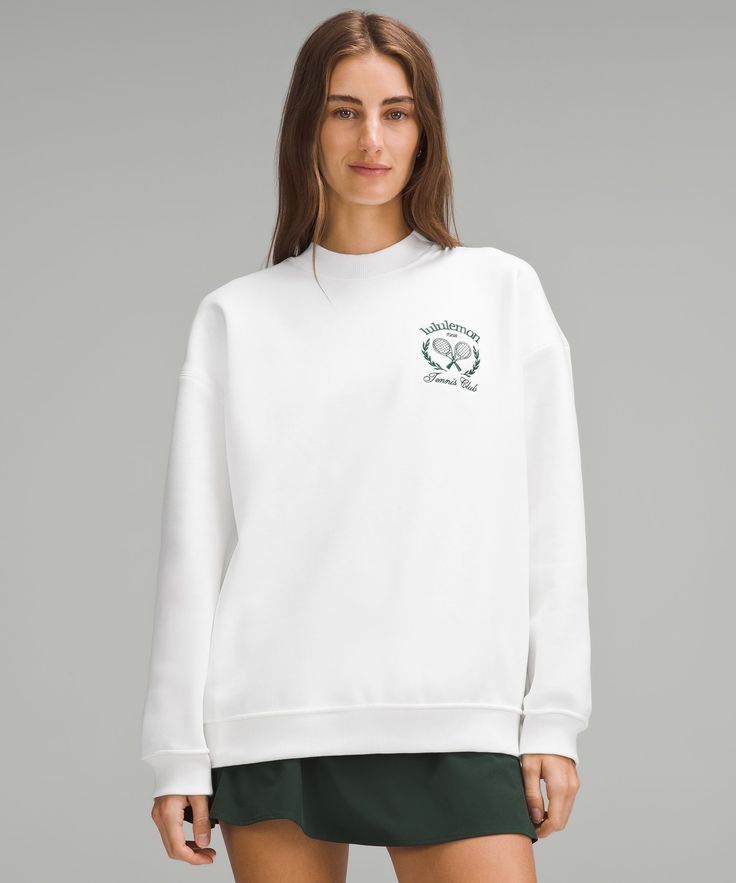 Heavyweight Fleece Pullover *Tennis Club | Women's Sweaters | lululemon Thick Sweatshirt, Tennis Gear, Christmas Board, Tennis Club, Tennis Clubs, Short Coat Jackets, Women's Sweaters, Business Casual Outfits, Hoodie Top