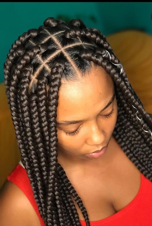 Box Braids Hairstyles 2023, Braids Hairstyles 2023, Red Knotless Braids, Beautiful Box Braids, Red Knotless, Short Hair Twist Styles, Latest Hair Braids, Medium Hair Braids, Bob Braids Hairstyles