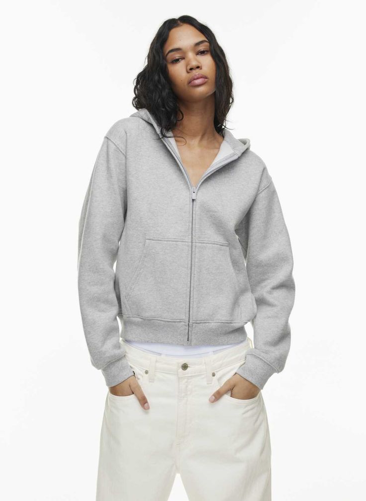 COZY FLEECE PERFECT ZIP HOODIE Sporty Fall Sweatshirt With Zipper Closure, Athleisure Fleece Sweatshirt With Zipper Closure, Athleisure Hoodie With Zipper For Loungewear, Athleisure Sweatshirt With Zipper Closure And Relaxed Fit, Relaxed Fit Zipper Sweatshirt For Athleisure, Relaxed Fit Zipper Closure Sweatshirt For Athleisure, Relaxed Fit Zipper Sweatshirt In Athleisure Style, Relaxed Fit Athleisure Sweatshirt With Zipper Closure, Cotton Athleisure Hooded Jacket With Kangaroo Pocket