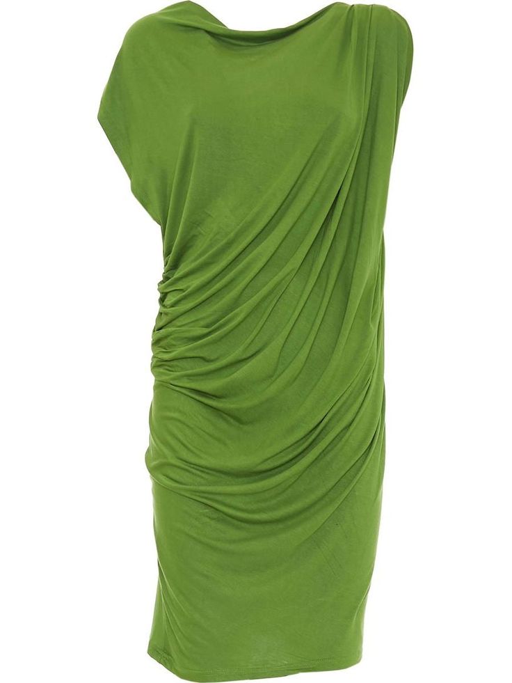 A versatile and perfect dress for any occasion. One shoulder design, solid color, draped front:it will make you feel confident and the center of attention. The medium length guarantees a refined and fashionable look, suitable for every season.


 
  Heliconia is an exotic evergreen plant with spectacular flowers and unusual shapes. According to the language of flowers it is a symbol of creativity and art.
 


 Available in dark blue, green, light blue, ocher yellow.


 One Size .


 Fabric com Summer Knee-length Mini Dress With Draped Sleeves, Knee-length Summer Mini Dress With Draped Sleeves, Summer Dress With Draped Sleeves And Sleeveless Design, Knee-length Mini Dress With Draped Sleeves For Summer, Solid Draped Dress For Night Out, Draped Night Out Dress, Green Midi Dress With Draped Sleeves, Green Draped Mini Dress For Night Out, Spring Draped Midi Dress With Draped Sleeves