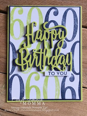 a birthday card with the words happy 60th to you written in cursive font