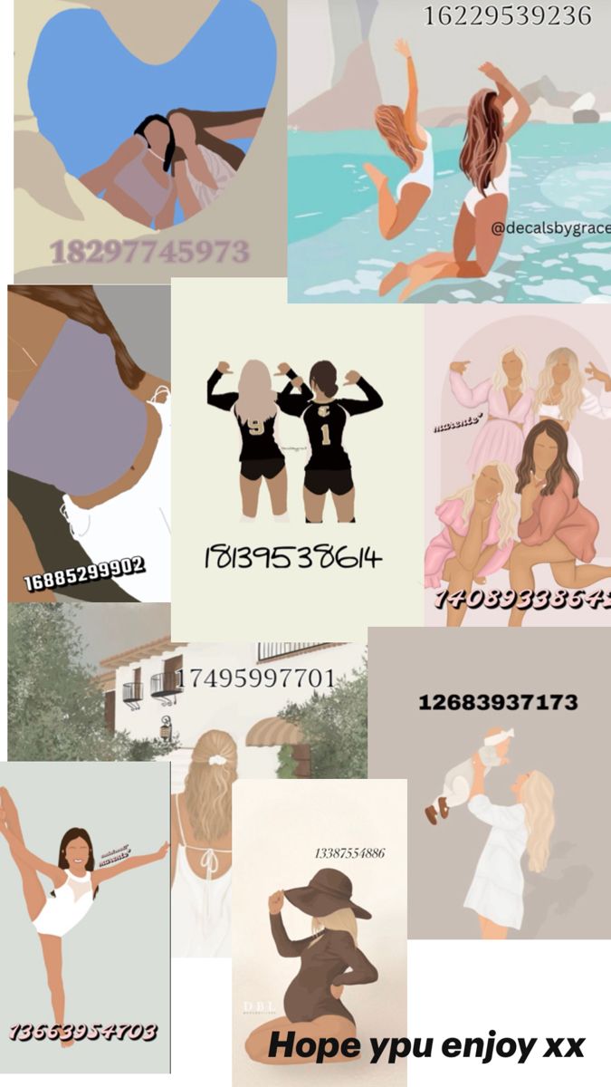 the poster shows different types of people in bathing suits