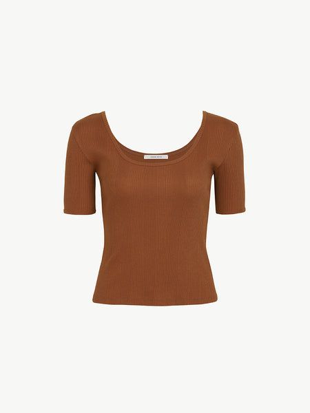 Matilda ballet top - rust Ballet Top, Japanese Cotton, Matilda, Fitness Fashion, Scoop Neck, Open Shoulder Tops, Rust, Size 2, Ballet