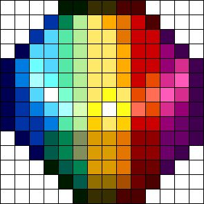 an image of a color scheme with squares in the middle and one on the bottom