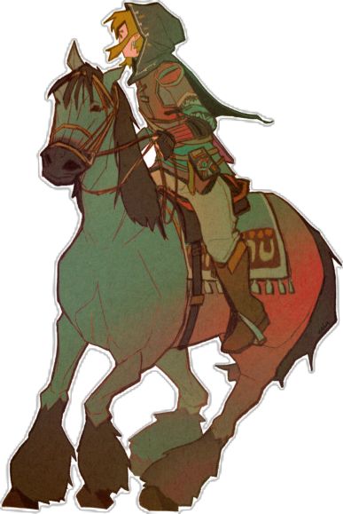 an image of a man riding on the back of a horse