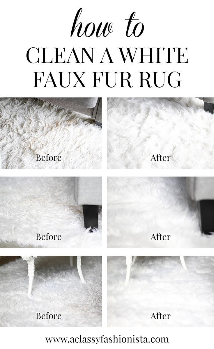 how to clean a white faux fur rug with this easy step by step instructions guide