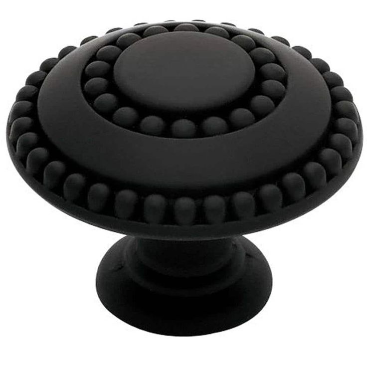 an image of a black knob on a white background