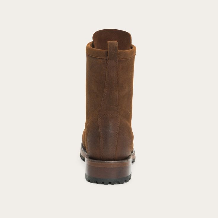 Whether you're trekking in the woods or kicking up dust on the ranch, these boots fit the bill. Handcrafted by Stetson’s legendary bootmakers. Features include cushioned leather insoles, a lace-up shaft, walking heel and lug soles to provide traction and stability. Built for work, they conform to the wearer over time for years of reliable service. A classic addition to any wardrobe, these work-style boots are a fitting companion for anyone with a strong appreciation for objects that are made wel Boots Fit, Denim Boots, Wide Trousers, Reading Shirts, Thigh Boot, Rounded Toe Boots, Work Style, Style Boots, Women Shirts Blouse