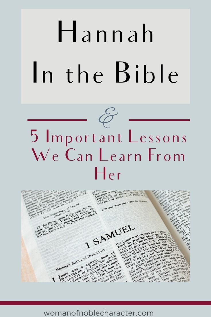 an open book with the title hannah in the bible and 5 important lessons we can learn from