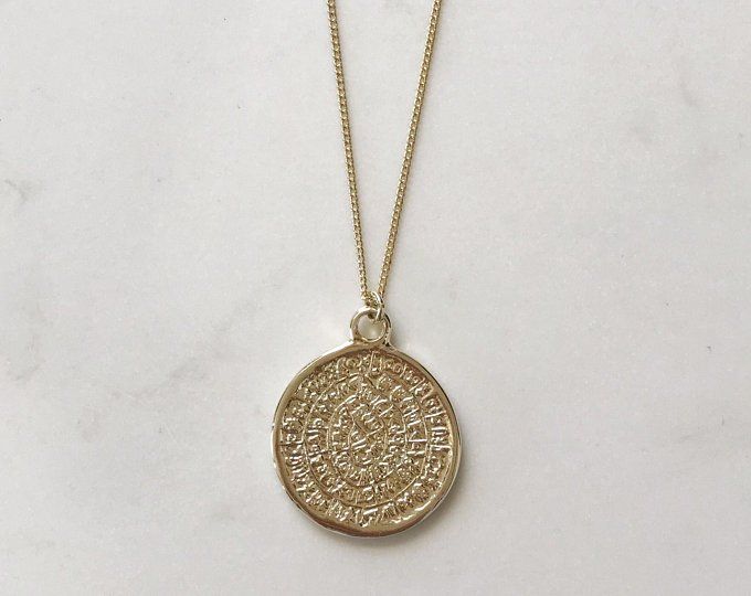 Delicate disk 14k gold necklace dainty gold coin pendant | Etsy Everyday Minimalist Coin Necklace, Dainty Coin Pendant Necklace, Minimalist Everyday Coin Necklaces, Minimalist Everyday Coin Necklace, Minimalist Medallion Coin Necklace, Gold Plated Dainty Medallion Necklace, Gold Dainty Medallion Necklace For Everyday, Dainty Gold Plated Medallion Coin Necklace, Minimalist Gold Round Medallion Necklace