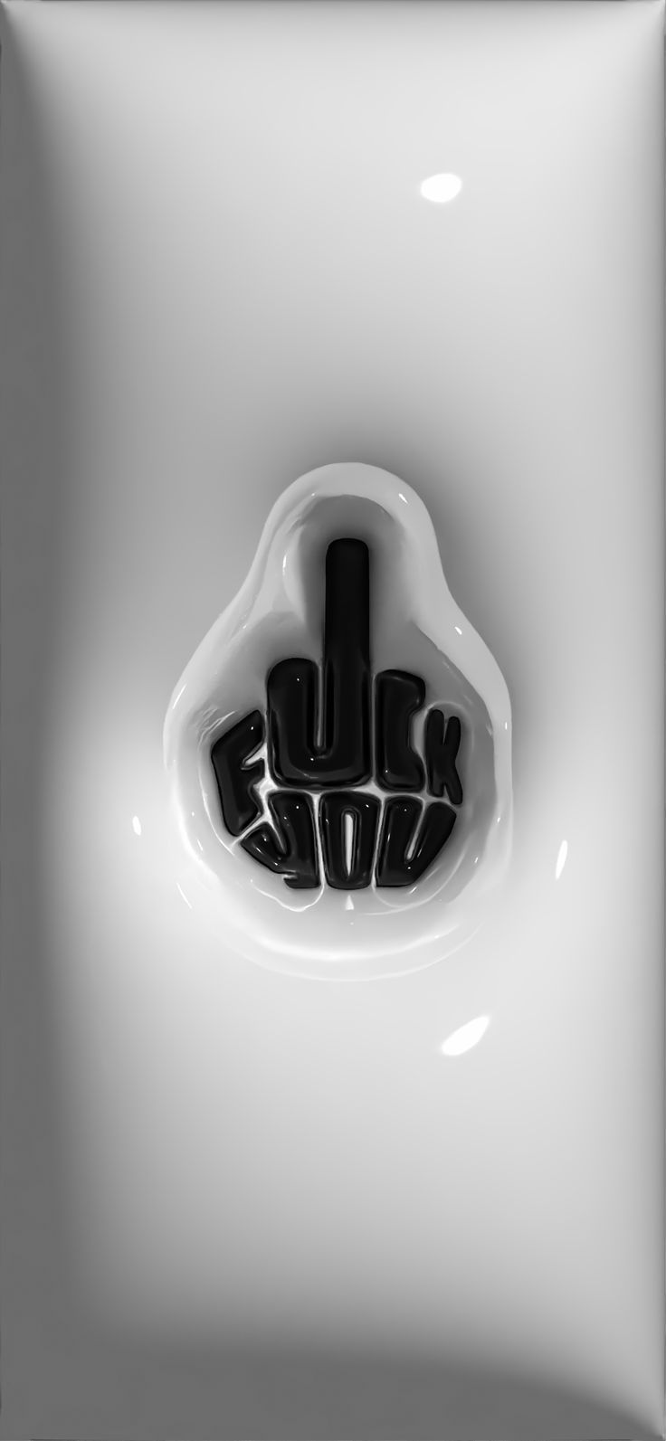 a black and white photo of a urinal with the word luck in it's center