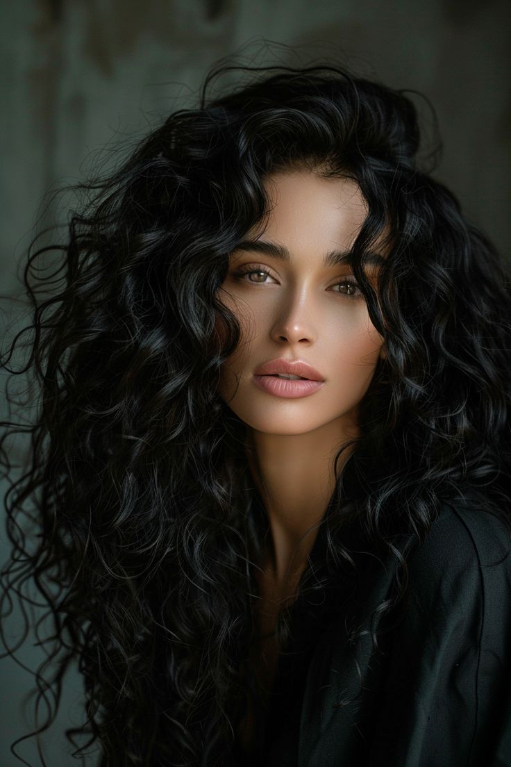 Effortless Hairstyles, Hair Color Dark, Winter Hairstyles, Long Curly Hair, Long Curly, Brown Hair Colors, Great Hair, Big Hair, Womens Haircuts