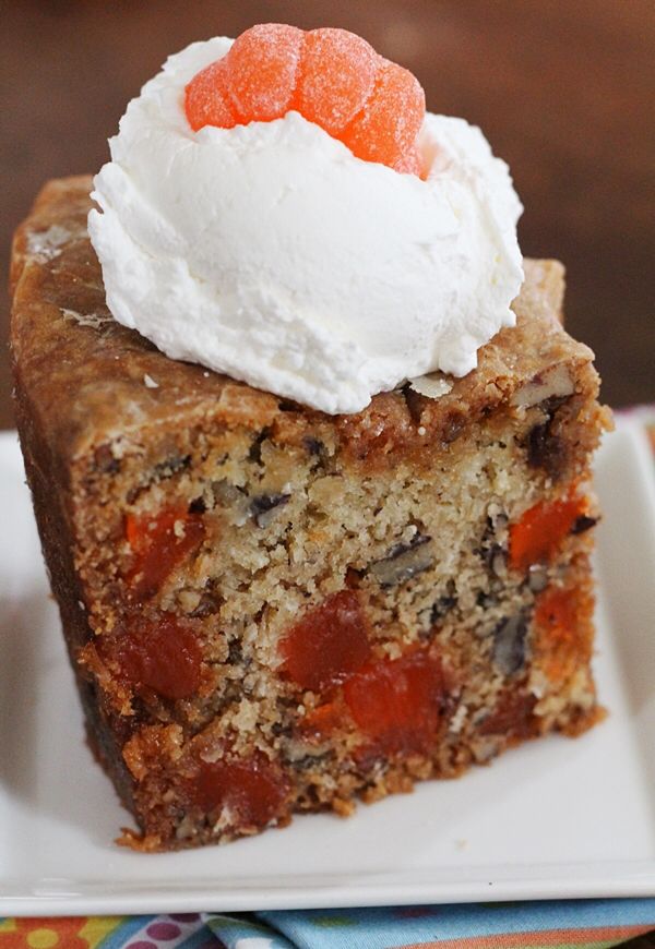 a piece of cake on a white plate