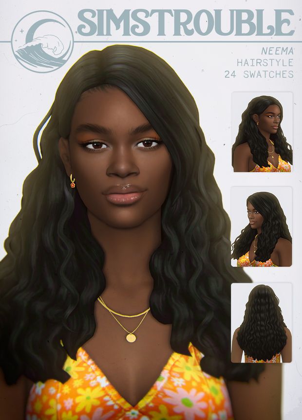 Neema Hairstyle by simstrouble Sims 4 Afro Hair, Sims 4 Curly Hair, Sims 4 Black Hair, Mod Hair, The Sims 4 Skin, Hairstyle For Men, Pelo Sims, The Sims 4 Packs, Sims 4 Mm Cc