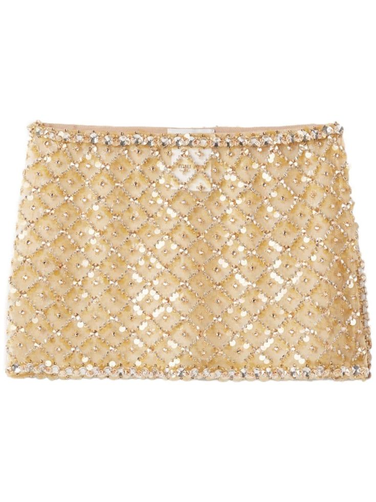 Shop Miu Miu beaded silk miniskirt Dream Bag, Lover Era, Bead Embellishment, Fame Dr, Silk Organza, Virtual Closet, Crystal Embellishment, Glass Crystal, Mode Inspiration