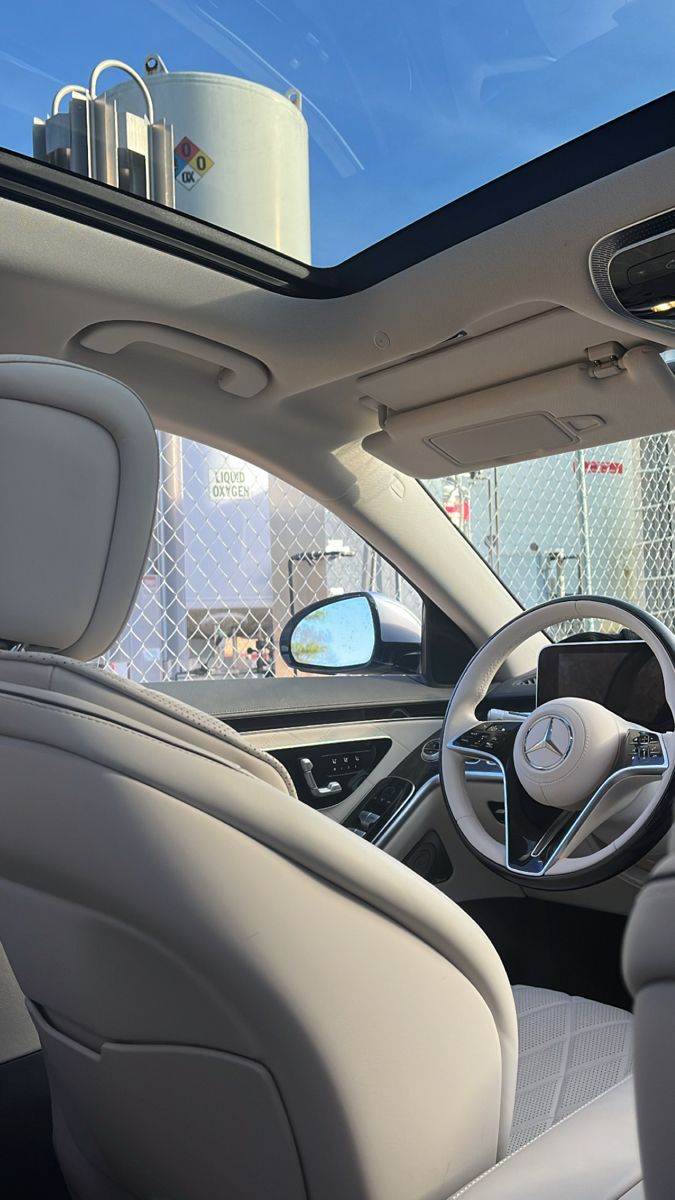 the interior of a mercedes benz s - class sedan