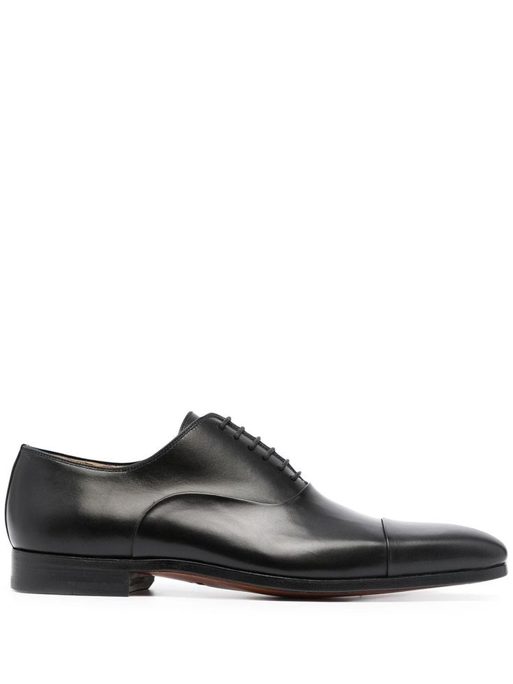 black leather square toe front lace-up fastening branded insole low block heel Leather Lace-up Shoes For Derby, Classic Leather Lace-up Shoes, Plain Toe Oxfords With Front Lace-up For Derby, Plain Toe Oxfords With Lace-up Fastening For Derby, Black Square Toe Oxfords For Business, Classic Lace-up Shoes With Round Toe, Elegant Black Square Toe Oxfords, Timeless Lace-up Shoes For Office, Black Square Toe Lace-up Work Shoes