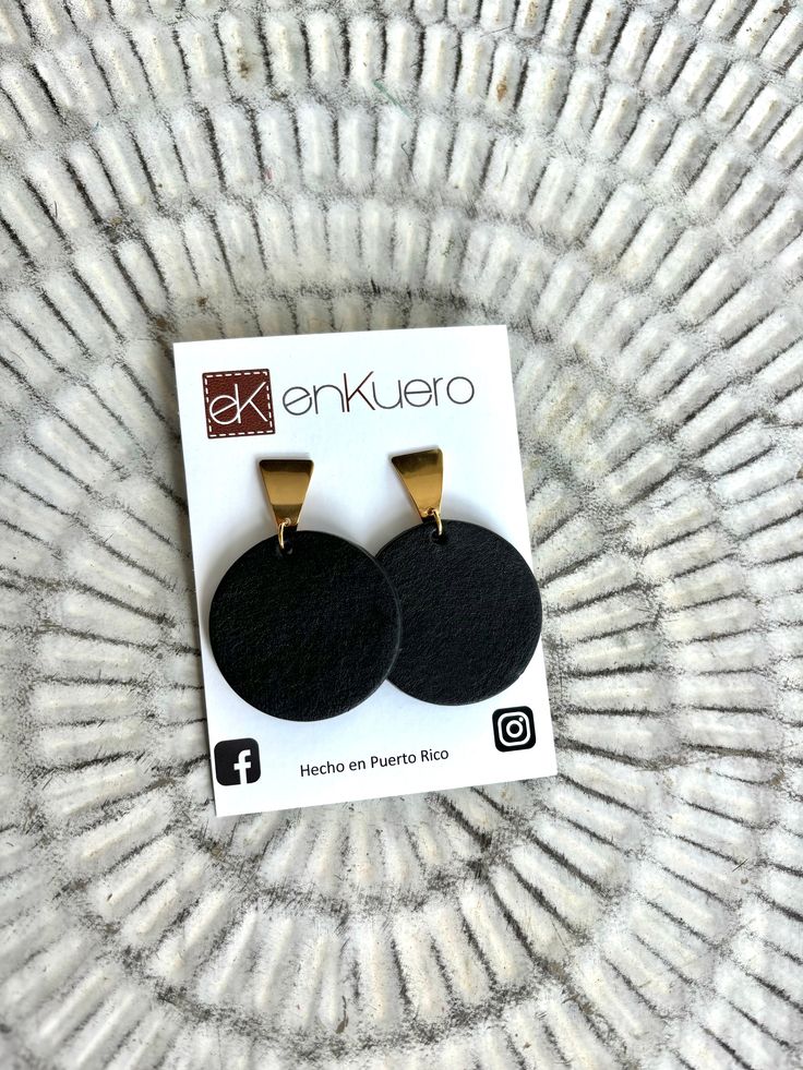 ROUND EARRINGS Elegant Handmade Stainless Steel Earrings, Elegant Handmade Jewelry For Everyday Use, Nickel-free Black Everyday Jewelry, Chic Silver Jewelry For Everyday Use, Elegant Dangle Jewelry For Everyday Use, Chic Silver Jewelry For Everyday, Handmade Black Everyday Jewelry, Handmade Black Jewelry For Everyday, Black Handmade Jewelry For Everyday