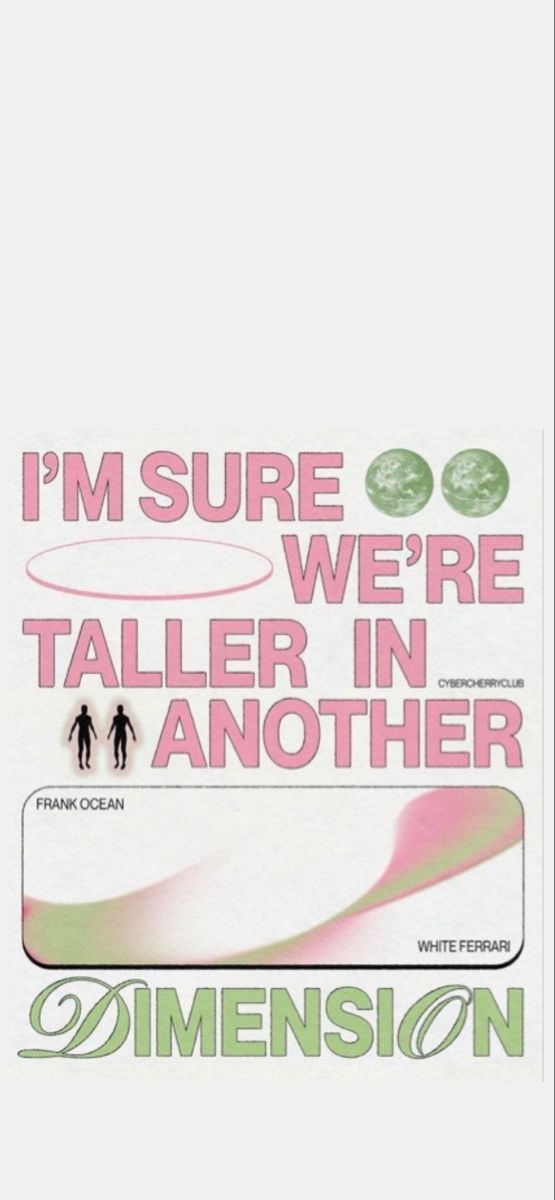 an advertisement with the words, i'm sure we're taller in another